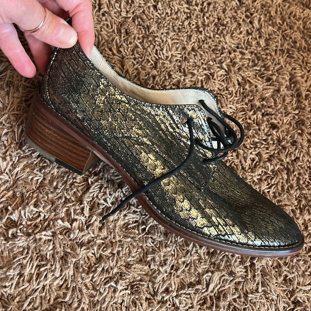 Louise et Cie Metallic lace up Oxford